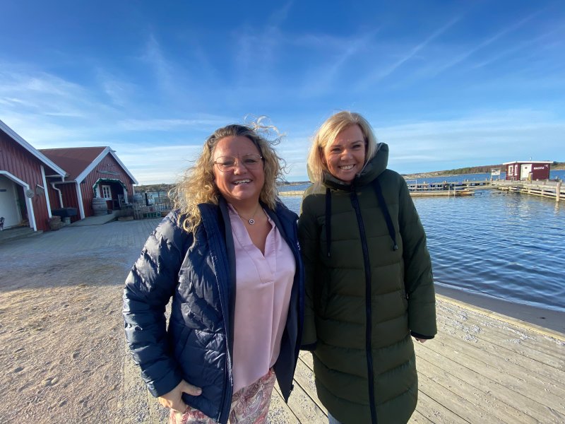 Cathrine Laursen og Marit Bjørnland gleder seg til å vise fram TanumStrand til sarpinger.