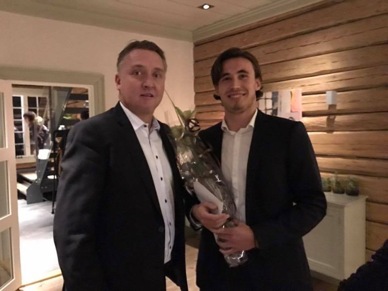 SAs pris: Anders Trondsen ble kåret til årets spiller av Sarpsborg Arbeiderblad.