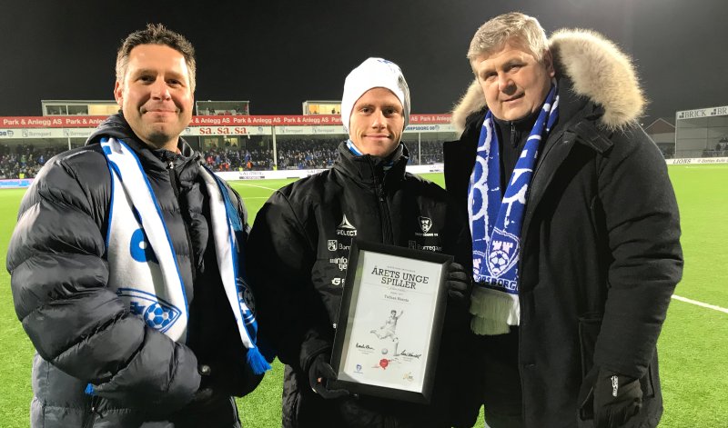 Tobias Heintz ble kåret til årets unge spiller i 2017. (Foto: Alexander Klaussen)