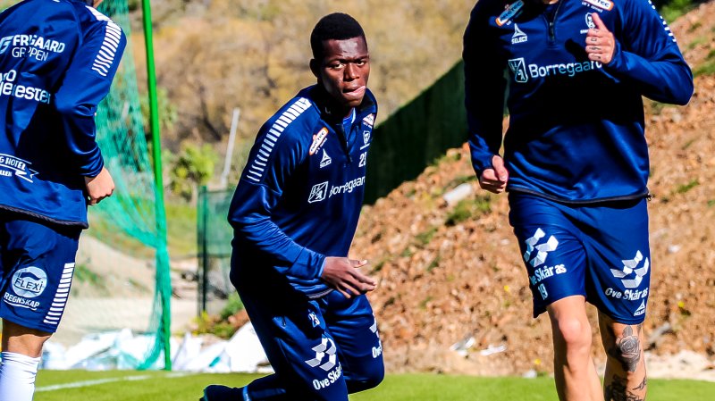 Coulibaly var med Sarpsborg 08 på fjorårets treningsleir til Marbella. (Foto: Alexander Klaussen)