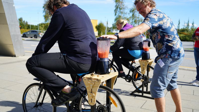 Lag din egen sykkelsmoothie på Stadion.